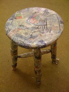 Upcycle Update Paper Mache Furniture Aesthetics Of Design
