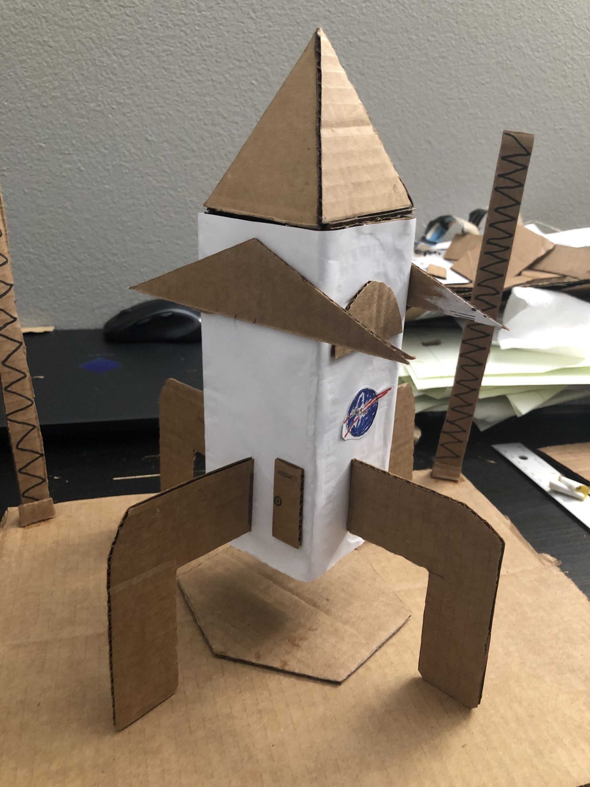 Cardboard Rocket Ship Aesthetics of Design