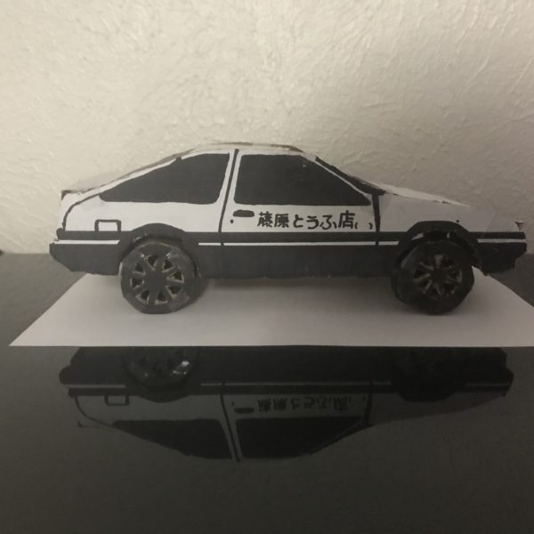 Cardboard AE86 from Initial D – Aesthetics of Design