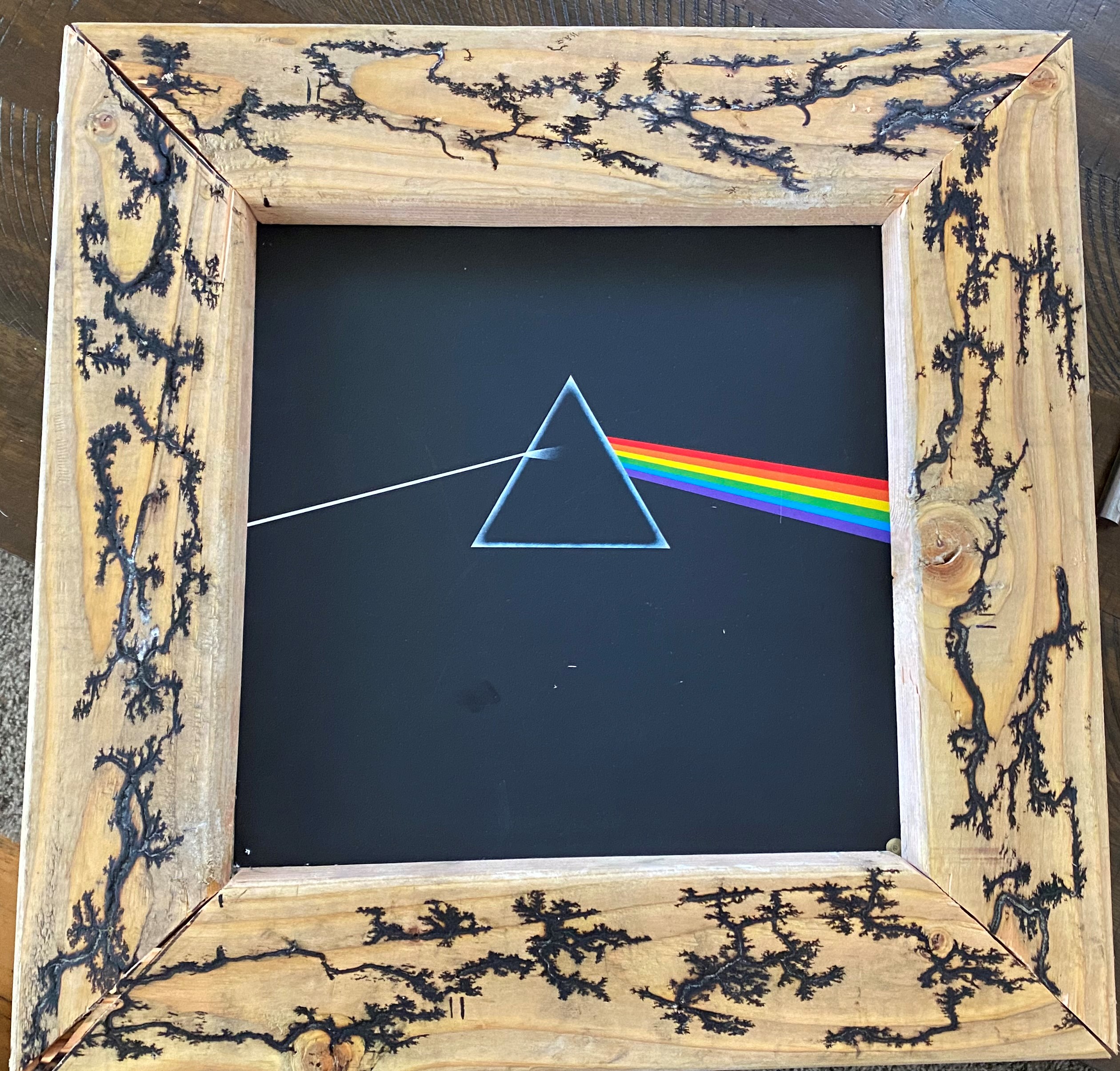 Lichtenberg Fractal Vinyl Frame Aesthetics of Design