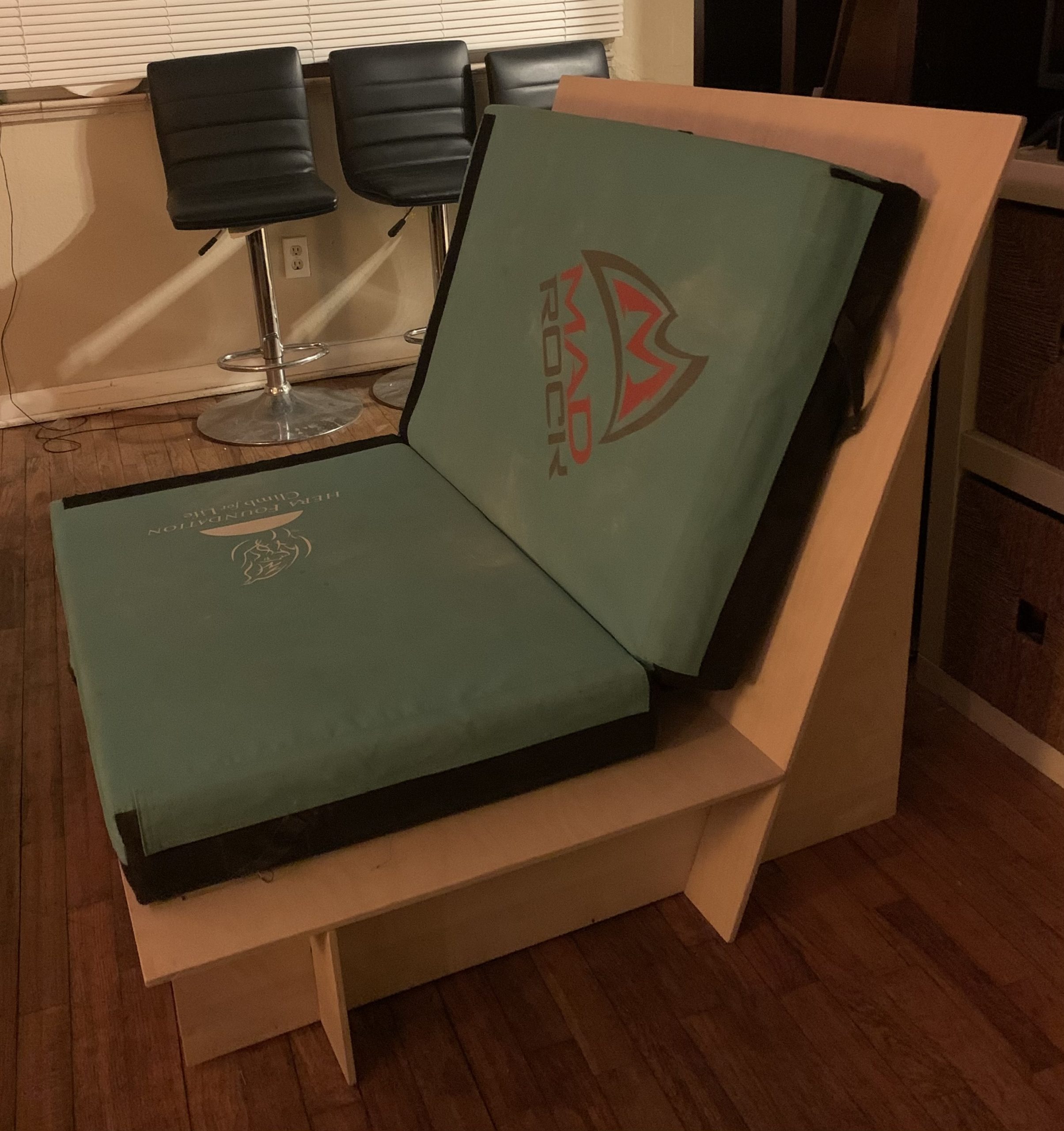 Crash Pad Couch Rock Climbing Meets Modern/Minimalist Aesthetics