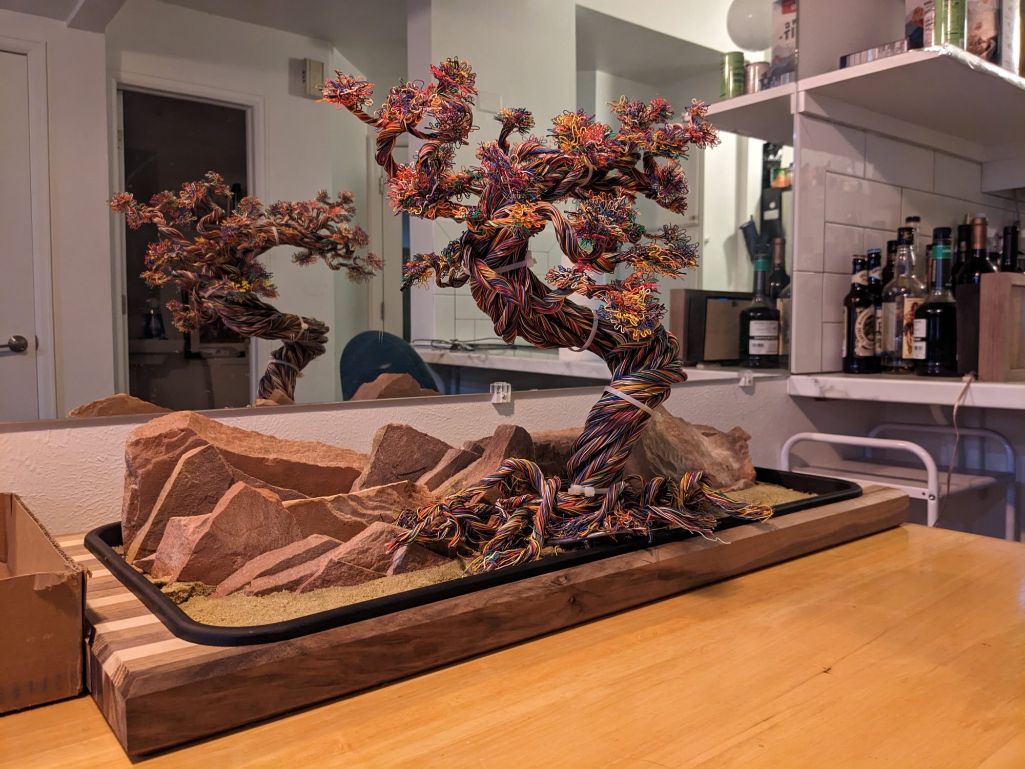 Twisted Wire Bonsai Tree Aesthetics of Design