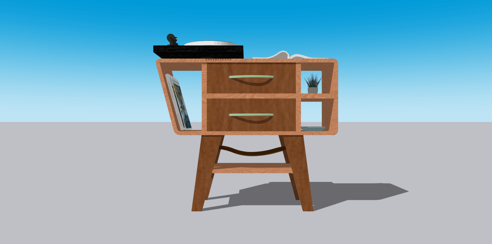 Image showcasing Mid Century Modern Bookshelf – Part 1: What – Aesthetics of Design